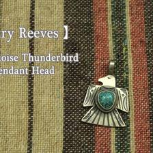 Navajo Gary Reeves CHINESE ターコイズ サンダーバード ペンダント ヘッド画像