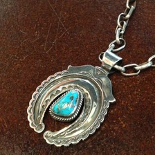 Navajo Gary Reeves ターコイズペンダント画像