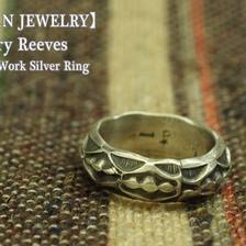 Navajo Gary Reeves スタンプワーク リング画像