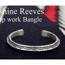 Navajo Sunshine Reeves スタンプワーク ス バングル画像