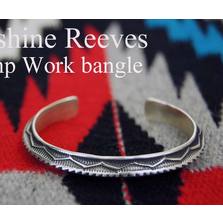 Navajo Sunshine Reeves スタンプワーク ス バングル画像
