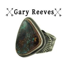 Navajo Gary Reeves Bisbee ターコイズ シルバー リング画像