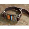 Navajo Ray Adakai Leather Bracelet Stamp&Inlay画像