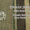 Fred Harvey Style  Thunder Bird Swastika シルバー ペンダント トップ画像