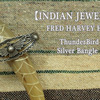 Fred Harvey Style Thunder Bird シルバーバングル画像