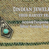Fred Harvey Style Arrow&turquoise シルバー ペンダントトップ画像
