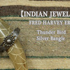 Fred Harvey Style Thunder Bird シルバーバングル画像