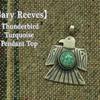 Navajo Gary Reeves CHINESE ターコイズ サンダーバード ペンダント ヘッド画像
