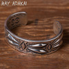 Navajo Ray Adakai Double Stamp Bracelet 3/4inch Size S画像