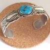 Navajo Gary Reeves ターコイズバングル キャンデラリア(Candelaria)画像