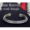 Navajo Sunshine Reeves スタンプワーク ス バングル画像