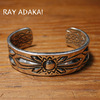 Navajo Ray Adakai Double Stamp Bracelet 3/4inch Size M画像