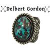 Navajo Delbert Gordon King's Manassa ターコイズ リング画像