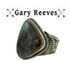 Navajo Gary Reeves Bisbee ターコイズ シルバー リング画像