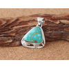 Navajo Phillip Sanchez ハイグレード・ターコイズマウンテン・ターコイズ ペンダントトップ画像