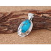Navajo Phillip Sanchez オールドキングマン・ターコイズ ペンダントトップ画像