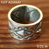 Navajo Ray Adakai Double Stamp Ring Size M(19号)画像