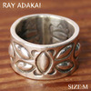Navajo Ray Adakai Double Stamp Ring Size M(19号)画像