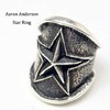 Navajo Aaron Anderson star Ring画像
