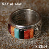 Navajo Ray Adakai Inlay Ring Size M(19号)画像