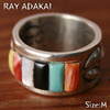 Navajo Ray Adakai Inlay Ring Size M(19号)画像