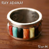 Navajo Ray Adakai Inlay Ring Size M(19号)画像