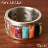 Navajo Ray Adakai Inlay Ring Size M(19号)画像