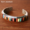 Navajo Ray Adakai Inlay Bracelet サイズM画像