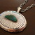 Navajo Howard Nelson サンバーストペンダント ターコイズ/ブルーダイヤモンド チェーン付き画像