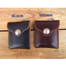 KC'S LEATHER CRAFT KMT001 ダブルステッチ携帯灰皿ケース画像