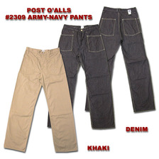 POST OVERALLS #2309 ARMY-NAVY PANTS 2309-10OZ-TW画像