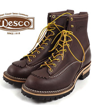 Wesco #108100 Jobmaster 8&Prime;(Lace-to-toe) ブラウン画像