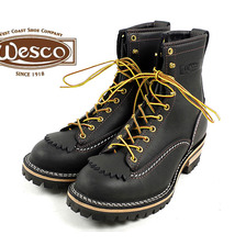 Wesco #108100 Jobmaster 8&Prime;(Lace-to-toe) ブラック画像