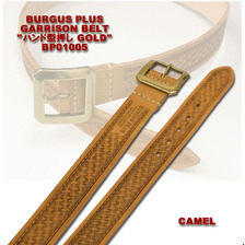BURGUS PLUS GARRISON BELT "ハンド型押し GOLD" BP01005画像