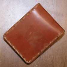 THE FLAT HEAD LKE4 手縫いコードバンウォレット画像