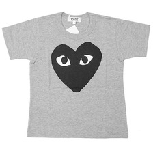 PLAY COMME des GARCONS KIDS ブラックハートプリント Tシャツ画像