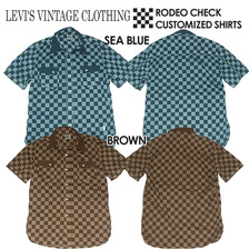 Levi's VINTAGE CLOTHING ロデオチェック カスタマイズドシャツ LV-62707画像