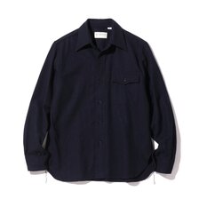 Buzz Rickson's Chief Petty Officers. Blue Flannel Shirts BR24961画像