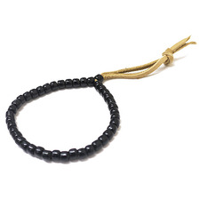 BINGO BROTHERS 革紐ビーズブレスレット BLACK画像