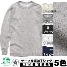 Green Hills サーマル長袖Tシャツ メンズ画像