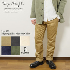 BURGUS PLUS Lot.401 High Quality Modern Chino 401-60画像