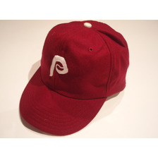COOPERSTOWN BALL CAP CO. 1975 philadelphia phillies vintage baseball cap/burgundy画像