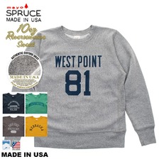 mayo SPRUCE プリント 長袖 リバースウィーヴスウェット メンズ画像