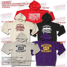 CHESWICK CANADIAN UNIVERSITY COLLECTION RAGLAN HOODED PARKA CH64602画像