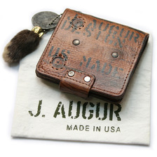 J.AUGUR DESIGN RIVET BILLFOLDS ニつ折り財布レザーウォレット画像