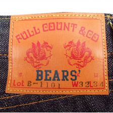 FULLCOUNT &times;BEARS' B1101 限定生産オリジナルストレートモデル画像