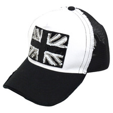 YOSHINORI KOTAKE ユニオンジャック ロゴメッシュキャップ BLACKxWHITE画像