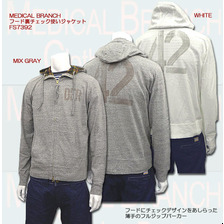 MEDICAL BRANCH フード裏チェック使い ジャケット FS7392画像