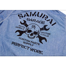 SAMURAI JEANS サムライ自動車倶楽部 "SCCS-S01" シャンブレーS/Sシャツ画像