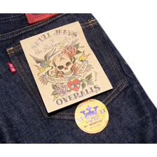 SKULL JEANS LINDA ヒップハングストレート画像